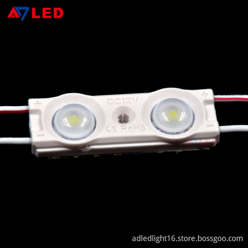 Adled Light high lumen 2 chips 12v led module light with lens for frames light box